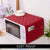 Dust-Proof Quilted Microwave Oven Cover With Side Pockets