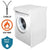 White Color Zip Open Close 100% Waterproof Front Loaded Washing Machine Cover (All Sizes Available)