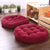 Round Shape Floor Cushion / Soft Meditation Cushion For Casual Seating In Maroon Color