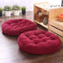 Round Shape Floor Cushion / Soft Meditation Cushion For Casual Seating In Maroon Color