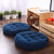 Round Shape Floor Cushion / Soft Meditation Cushion For Casual Seating In Blue Color