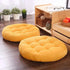 Round Shape Floor Cushion / Soft Meditation Cushion For Casual Seating In Yellow Color