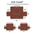 Ultrasonic Microfiber Sofa Cover - Copper Brown