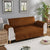 Cotton Quilted Sofa Runner - Sofa Coat (Copper Brown)